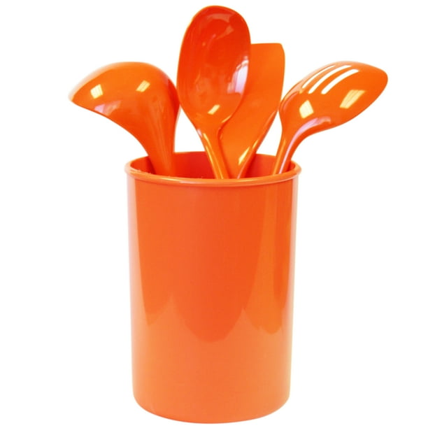 Calypso Basics, 5pc Utensil Holder Set, Orange