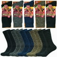 thumbnail image 4 of 6 Pairs Mens Winter Heavy Duty Merino Lambs Wool Warm Thermal Boots Socks 10-13, 4 of 6