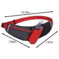 thumbnail image 4 of Running Belt Hydration Waist Pack with Water Bottle Holder for Men Women Waist Pouch Fanny Bag Reflective, 4 of 8