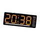 thumbnail image 4 of Reloj digital con temperatura, pantalla grande, fácil de leer, reloj de escritorio, reloj de pared Número naranja, 4 of 9