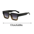 thumbnail image 2 of Square Sunglasses for Men Women Fashion Thick Rectangle Sun Glasses Shades - Stylish Riding Glasses for Outdoor Activities - Quality Designer Shades, 2 of 4