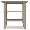 thumbnail image 3 of Simpli Home Acadian Wood 19" Square Transitional End Table in Gray, 3 of 11
