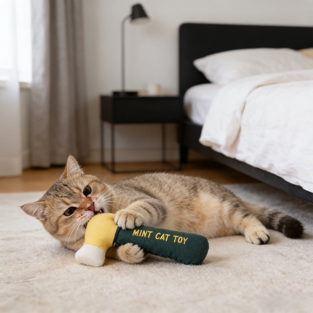 Jouets à l'Herbe à Chat en Forme d'Outil, Jouets à Mâcher Interactifs avec Sons Froissés, pour l'Exercice Intérieur du Chat, Multicolore