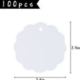 thumbnail image 2 of -100PCS Gift Tags with String, 2.4X 2.4 inch Round Circle Blank Hang Tags for Clothing DIY Crafts Wedding Holiday(White), 2 of 6