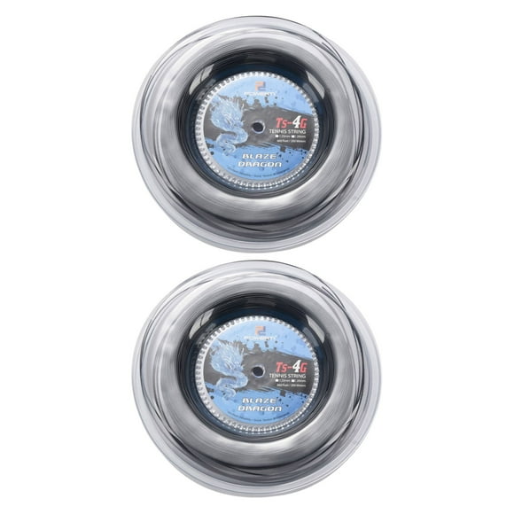 2X Tennis String 4G Polyester Training Racket String 200M Reel Gym Sport(1.25mm)