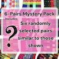 thumbnail image 2 of ToBeInStyle Women's Pack of 12 Randomly Assorted Pairs of Fashion Printed Crew Socks Size 9-11, 2 of 5