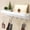 White, variant on PETGLE Black Key Holder Wall Mount, Stainless Steel Self Adhesive Hooks Rack with Shelf, No Drill Key Hanger for Door and Wall