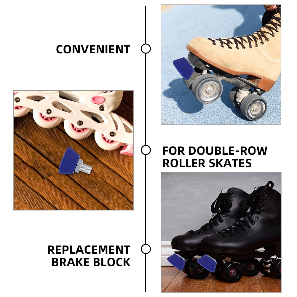Roller Skate Stoppers Roller Skate Toe Stops With Screwdriver 82A Brake ...