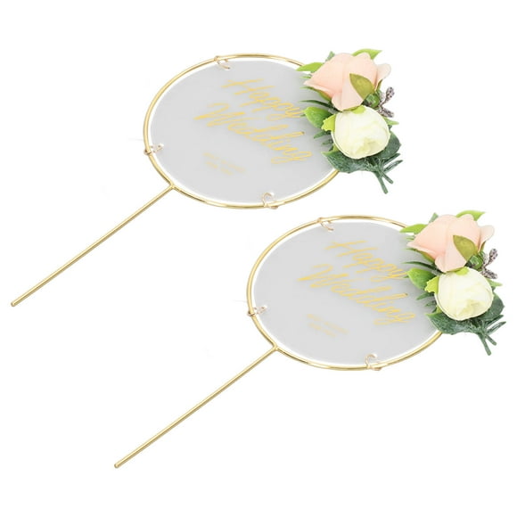 Cake Toppers,Wedding Cake Toppers Round Cake Decoration Wedding Cake Decoration Props Best in its Class
