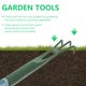 thumbnail image 2 of 2 juegos de cultivador de jardín, paleta de jardín portátil, rastrillo de jardín, herramientas de jardinería con mango de madera, 2 of 6