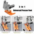 thumbnail image 6 of T3 Universal Presser Foot Left and Right Single-Sided Multi-Function Plastic Three-in-One Presser Foot, 6 of 6