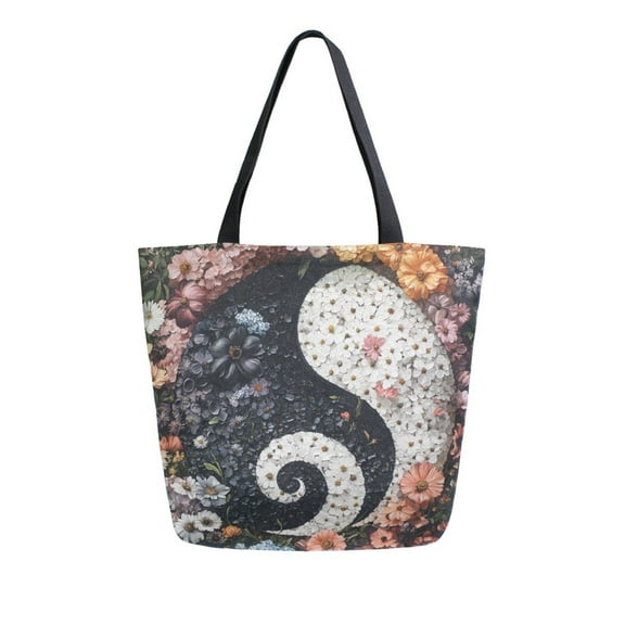 DIXRUYEE Tote Bag Women Weekender Travel Bag Shoulder Handbag Floral Harmony Printed