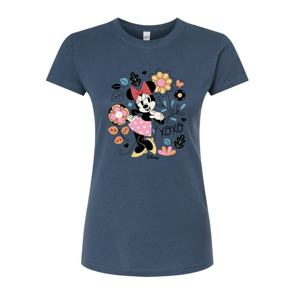 Disney - Minnie Xoxo - Juniors Fitted Graphic T-Shirt