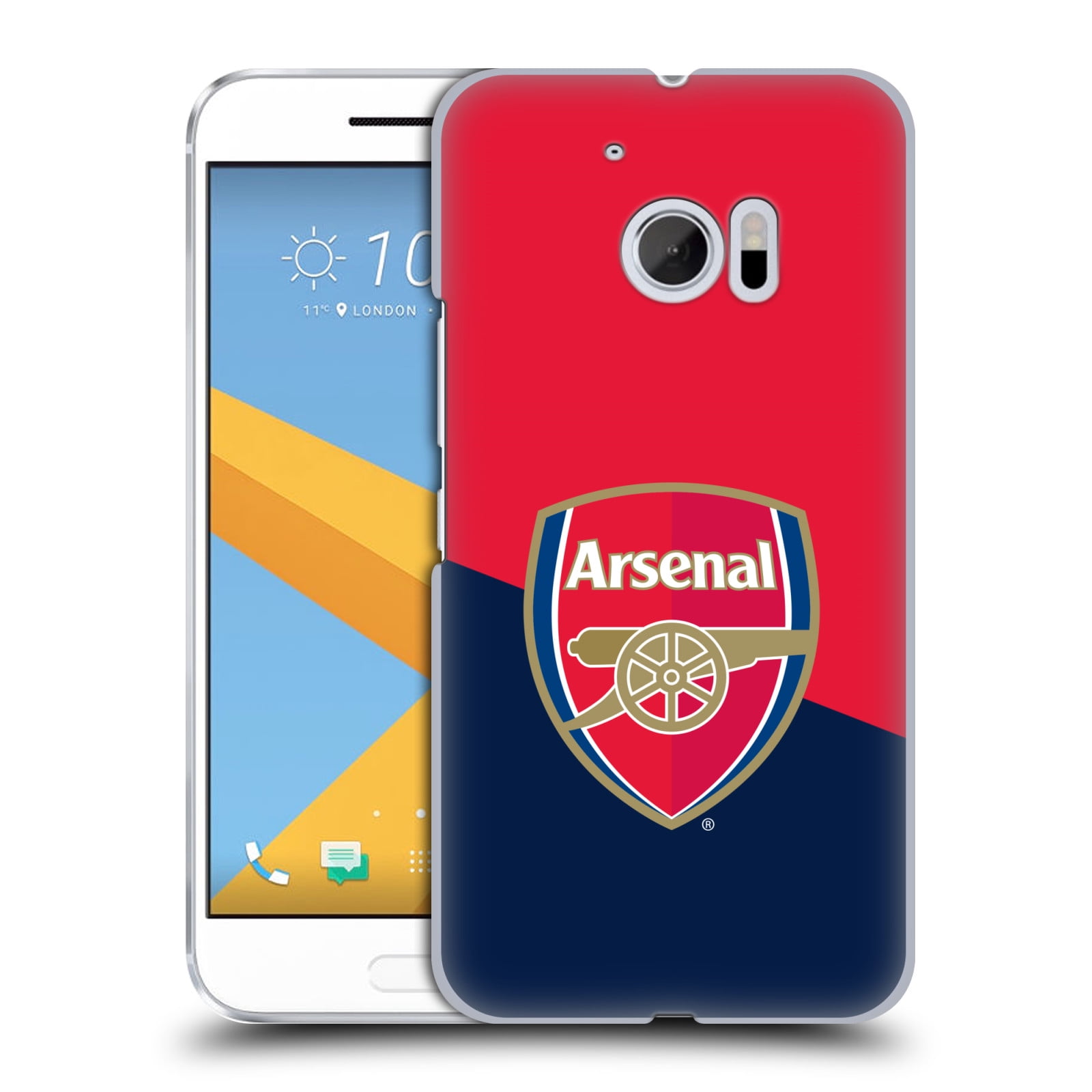 OFFICIAL ARSENAL FC 2016/17 CREST HARD BACK CASE FOR HTC ...