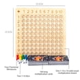 thumbnail image 4 of Multiplication Times Table Games  Wooden Montessori Toy for Mathematical Manipulation  Number Series Cards 1-100 Counting Tray  Maths Games Special Educators for Children (A), 4 of 7