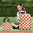 thumbnail image 6 of ALAZA Backpack Set Checkered Grid-t6 Elementary School Bags Student BookBag with Lunch Bag, 6 of 6