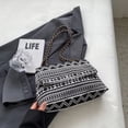 thumbnail image 3 of Retro Ethnic Style Shoulder Bag, Geometric Pattern Crossbody Bag, Bohemian Canvas Purse For Women, 3 of 5