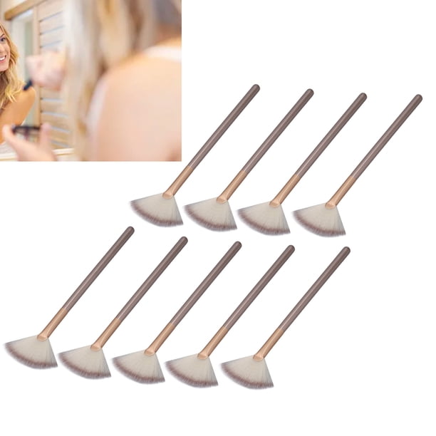 Cepillos Aplicadores De Cara , Cepillos De Máscara De Ventilador Facial Lavables 9 Piezas Para Viajes