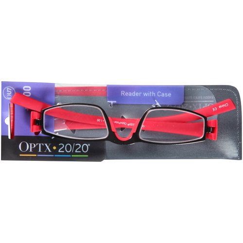 Neoptx 100 Polar Gun Reading Glasses, Metal Red
