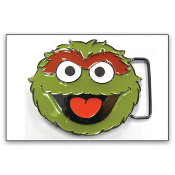 Belt Buckle - Sesame Street - New Oscar Face Green Metal Anime bb120698ses