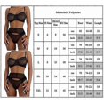 thumbnail image 2 of Women Bra Thong Garter Lingerie Set Babydoll Sleepwear Nightwear Underwear Glamour Nightie (black), 2 of 4