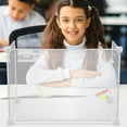 thumbnail image 2 of 3pcs Transparent Sneeze Guard Partition Board Portable Divider Screen for Desk Stable Protection Shield for Offices Schools and Cashiers Design, 2 of 9