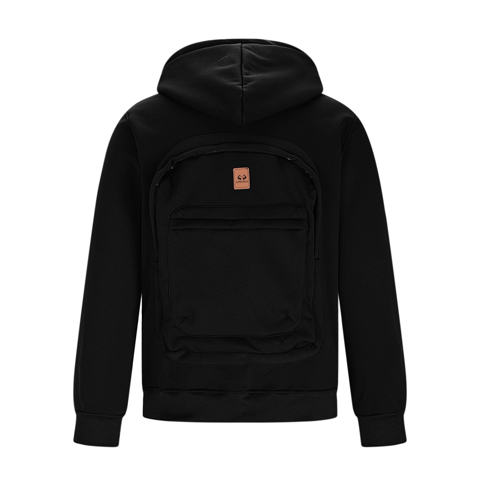 qolati Mens Travel Hoodies with Backpack Creative Travel Hoodie Jackets Zip Up Hooded Sweatshirt Christmas Day Long Sleeve Outerwear with Pockets