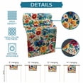 thumbnail image 6 of Vintage Botanical Table Runner, Spring Floral Summer Vintage Washable Cotton Linen Table Runners 48 Inches Long, Dresser Scarf Runner for Nightstand/Coffee/End Tables 13''x48'', 6 of 8