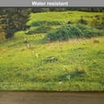 thumbnail image 6 of Ambesonne Landscape Place Mats Set of 4, Summer Morning Lake, Standard Size, Green Blue Yellow, 6 of 6