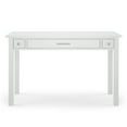 thumbnail image 3 of Simpli Home Avalon SOLID WOOD Contemporary 47 inch Wide Writing Office Desk in White, 3 of 8