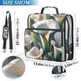 thumbnail image 3 of 3 Ring Zipper Binder with Shoulder Strap Waterproof Trapper Keeper 2 Inch D-Ring 500 Sheets Capacity Beautiful Soft Lilies Flower, 3 of 7