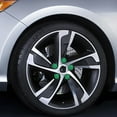 thumbnail image 5 of CxhicLuv Car Wheel Hub Caps, Auto Tire Nut Covers, Diamond Studded Multi-Color Plastic, Car Exterior Accessories, Screw Protection & Decoration for Car Owners, Modifiers, Green, 5 of 6