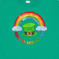 thumbnail image 4 of Inktastic Happy St. Patrick's Day Rainbow and Hat Boys or Girls Baby T-Shirt, 4 of 5