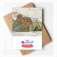 thumbnail image 1 of Italy Rome Landscape Landmark Nation Happy Birthday Greeting Cards Envelopes Blank, 1 of 3