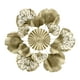 thumbnail image 5 of Decoración de arte de pared de metal 3D, escultura de pared ahueca hacia fuera estatuilla artesanía flor de hierro moderno para sala de estar porche Flor de disco perfecl Arte de pared colgante, 5 of 8