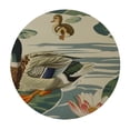 thumbnail image 4 of WYYP Ducklings, Water Lilies Round Table Cover 100% Polyester Fiber with Elastic Edge White, 4 of 8