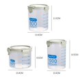 thumbnail image 3 of CNKOO 2pcs Food Container with Lids Transparent Plastic Refrigerator Organizer for Home Kitchen Cabinets Drawers, 3 of 8