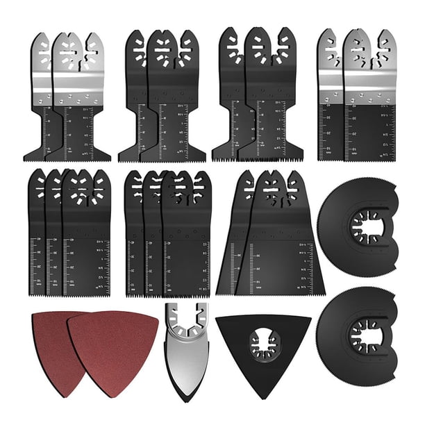 Speravity 40 hojas de sierra oscilante para madera, metal, plástico, universal, oscilante, herramienta multifuncional, juego de hojas de pulido, juego de Herramientas y ferretería Speravity TO004754-00