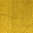 thumbnail image 1 of Ahgly Company Machine Washable Indoor Square Abstract Yellow Modern Area Rugs, 7' Square, 1 of 4
