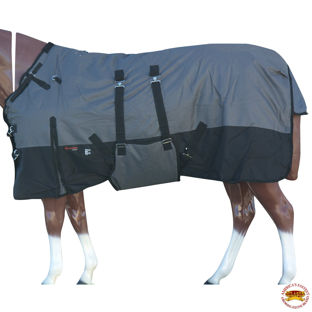 C-L-68 68" Hilason 1200D Winter Waterproof Horse Blanket Belly Wrap 