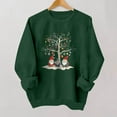 thumbnail image 5 of qelini Crewneck Sweatshirt Womens Graphic Xmas Tree Print Pullover Christmas Long Sleeve Tops Trendy Holiday Clothes, 5 of 5