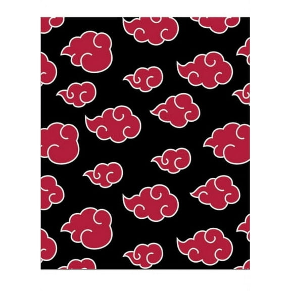 Naruto Shippuden Akatsuki 100% Polyester Throw, 50” x 60”