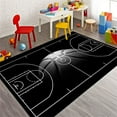 thumbnail image 6 of Basketball Rug for Bedroom Size 5'x7',Non-Slip Basketball Court Rug Basketball Decor for Sport Room and Living Room, 6 of 7