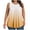Orange, variant on ZQUUVOU Women's Tank Top Plus Size Tie Dye Round-Neck Printed Button Ruffle Hem Tops (Pink,L)