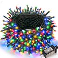 thumbnail image 1 of Cadena de luces Nielfoi, 30 m, 300 LED, multicolor, resistente al agua, 1 of 9