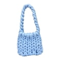 thumbnail image 3 of Chunky Yarn Women Handbags Durable Lightweight Casual Soft Thick Rope Woven Polyester Arm Knitting for Cushion Crocheting DIY Tote Making blue, 3 of 8
