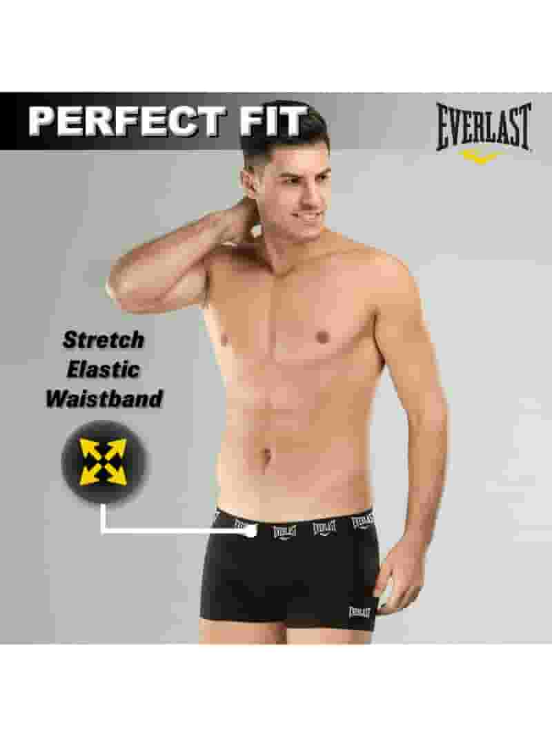 【新作からSALEアイテム等お得な商品満載】 Breathable Trunks Men's Everlast Cotton for Boxers Underwear Clothing