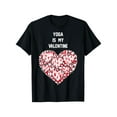 thumbnail image 4 of Yoga es mi San Valentín, camiseta de San Valentín para amantes del yoga, 100% algodón, peso de tela, regalo para hombres, mujeres, amigos y familia., 4 of 7