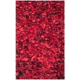 thumbnail image 6 of SAFAVIEH Rio Cassandra Confetti Polyester Shag Area Rug, Red/Multi, 4' x 6', 6 of 7