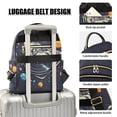 thumbnail image 3 of FORMRS Mini Backpack Purse for Women Quilted Travel Daypack Casual Shoulder Bag, Black Record, 3 of 7